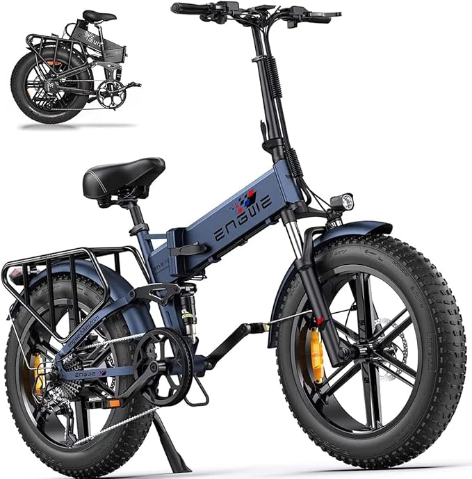 ENGWE ENGINE PRO Electric Bike 1000W 12KM Full Suspension Foldable E-bike