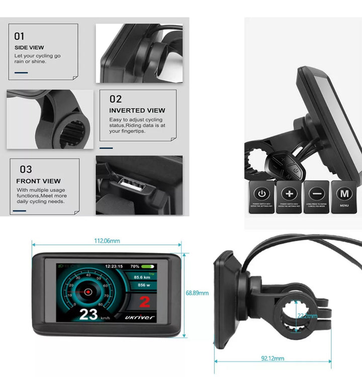 72v 5000w 100a Ebike Conversion Kit with Battery
