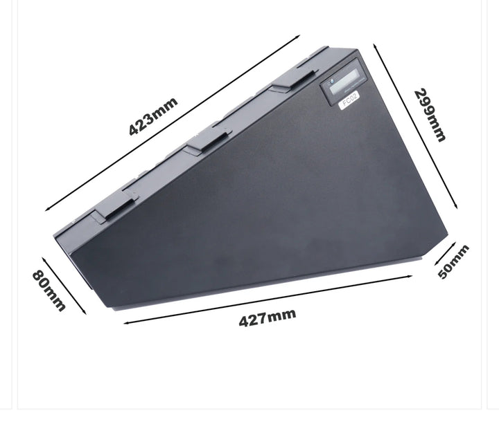 UK stock 72V 30Ah Triangle ebike battery LG21700 cell 60A BMS with 4A charger,