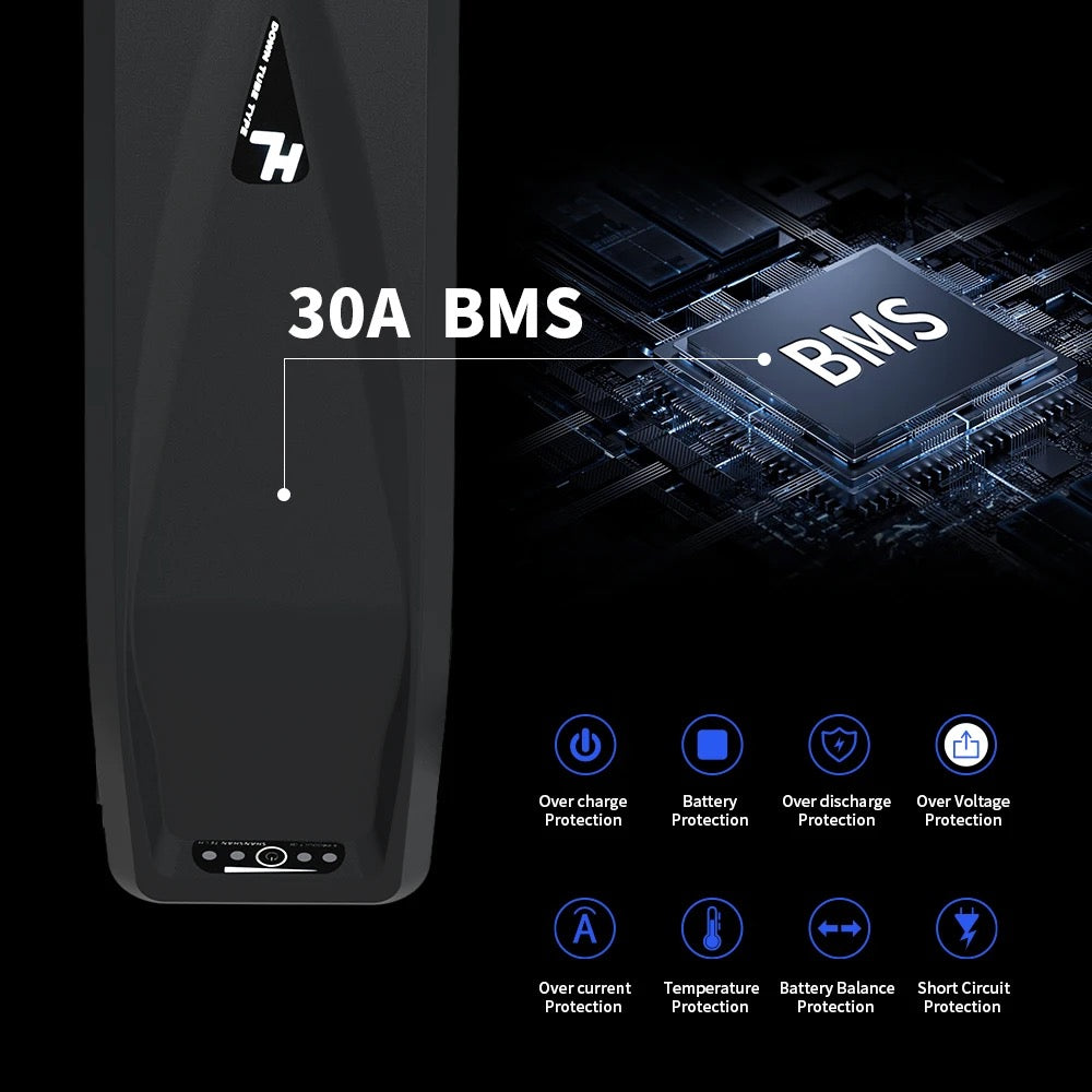 UK stock 52V20Ah Hailong ebike battery LG21700 A grade cell 45A BMS