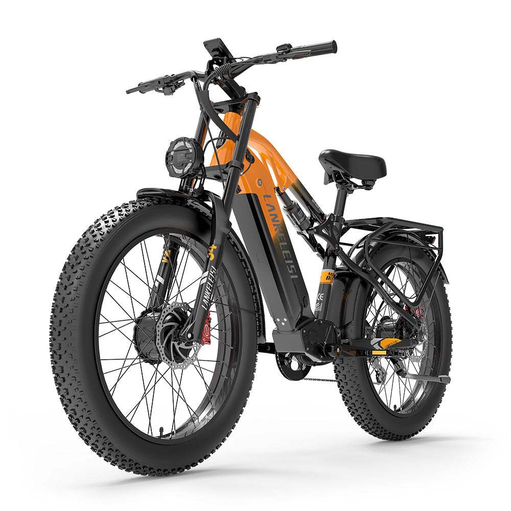 Lankeleisi MG800 Max 1000W*2 26" Fat Bike Dual Motor Trail E-Mountain Bike