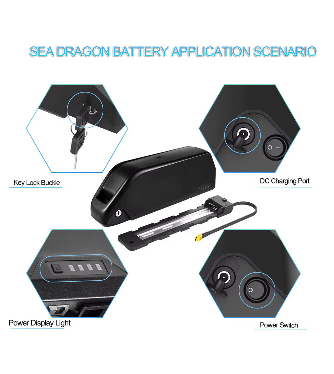 UK Stock 52v 2000w Real  Wheel Ebike kit Battery