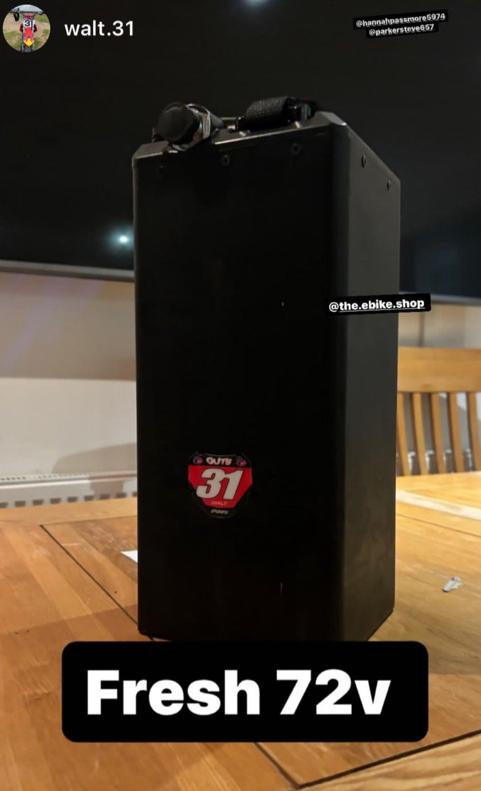 72v. 45Ah / 50Ah. 13kW SAMSUNG BATTERY FOR SUR-RON