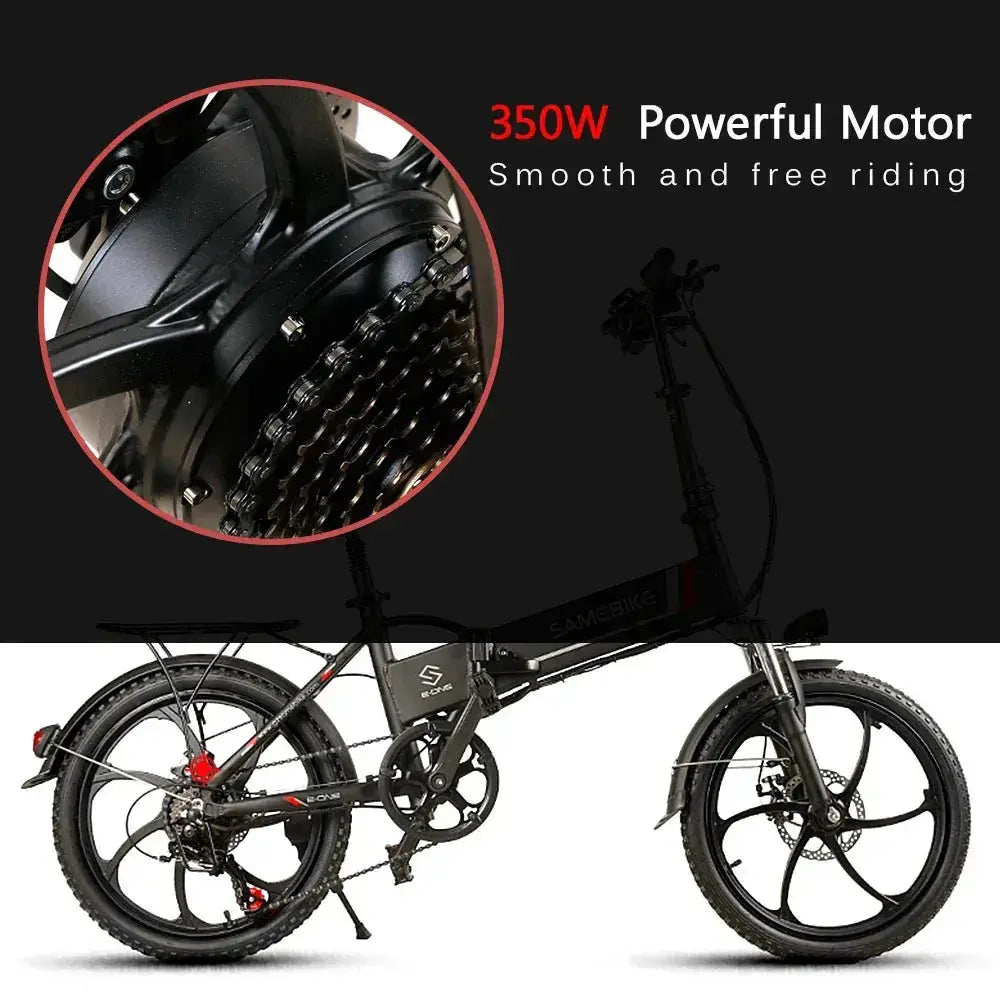 samebike electric folding bicycle Samebike 20LVXD30-II Folding Electric Mini Bike