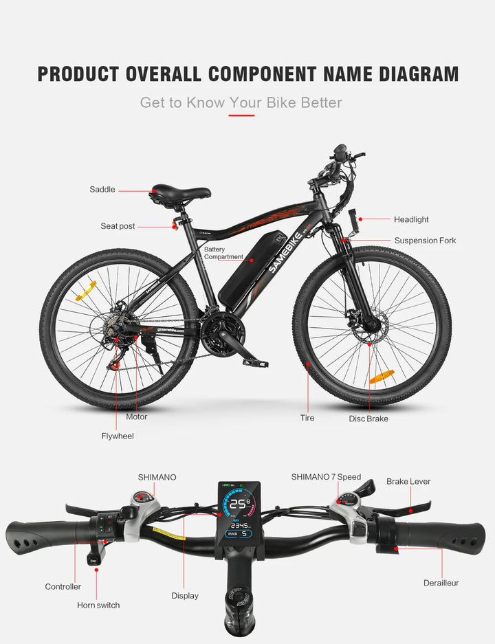 SAMEBIKE SY26-II Electric Mountain Bike