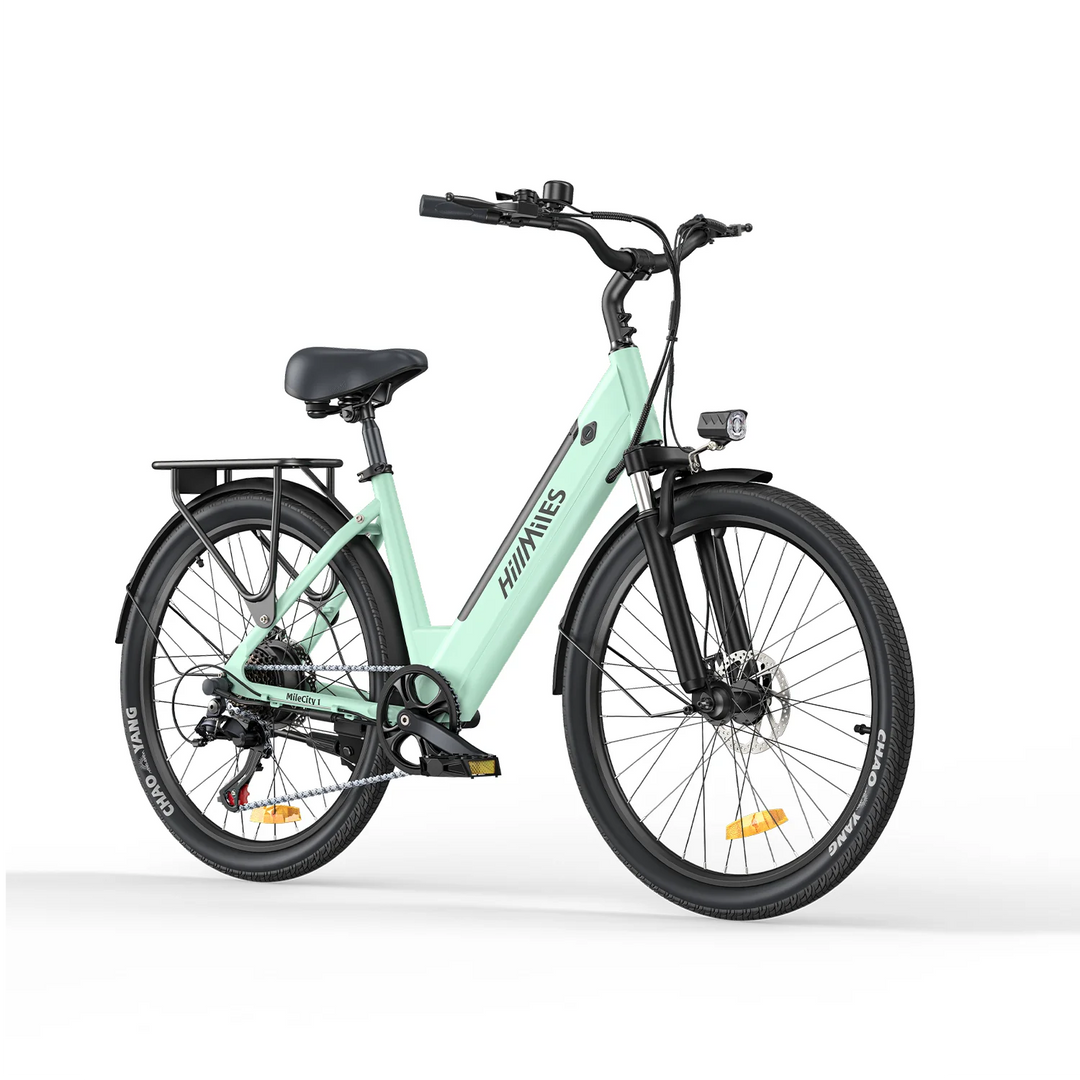 HillMiles MileCity 250W 26" Electric Trekking Bike City 468Wh E-bike with Torque