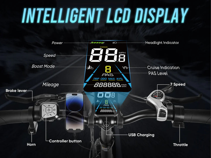 SAMEBIKE RS-A02 PRO Electric Bike, Folding Off Road