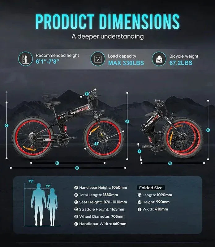 SAMEBIKE LO26-Plus Electric Bike