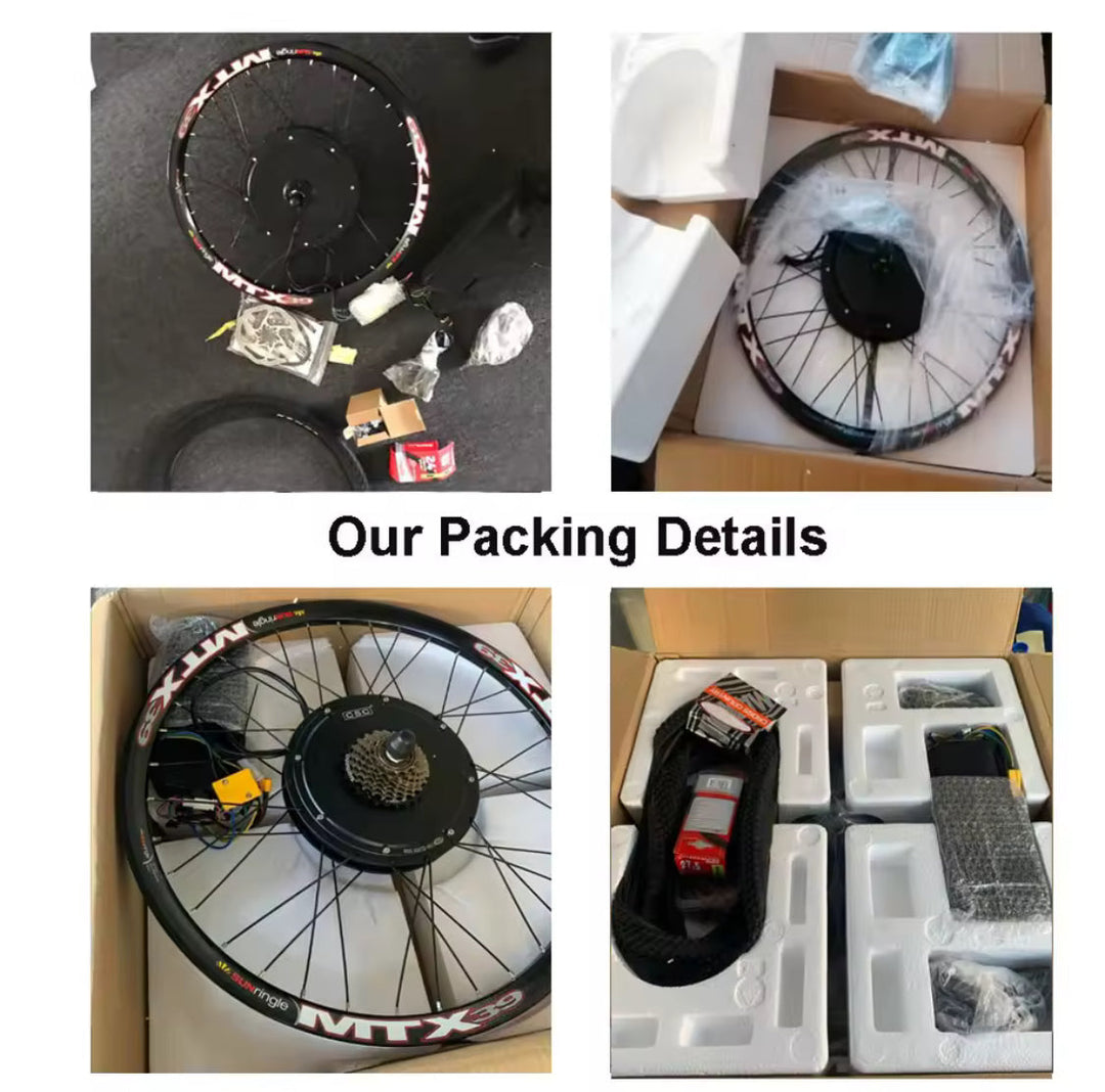 UK Stock 48v 1500w Mtx39 Real wheel  Ebike Conversion kit Battery The Ebike Shop