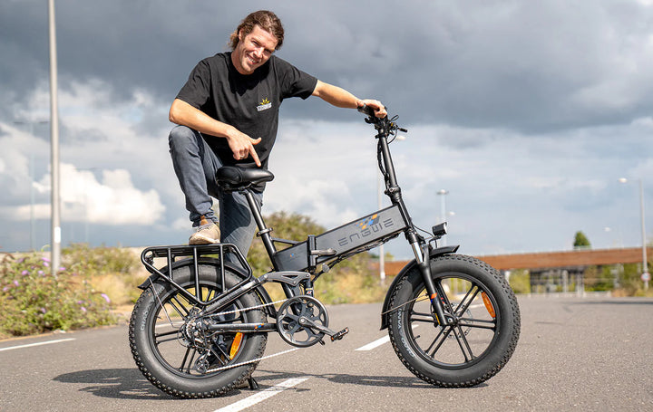 ENGWE ENGINE PRO Electric Bike 1000W 12KM Full Suspension Foldable E-bike