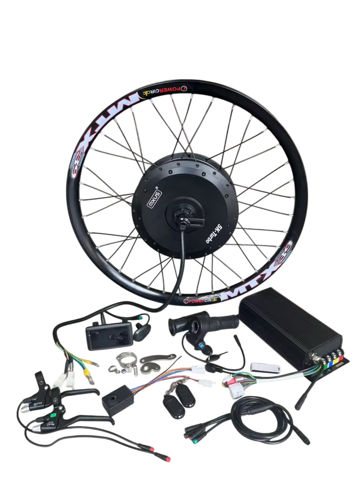 72v MXUS 5000w 5k turbo t3 Ebike Conversion Kit with Battery
