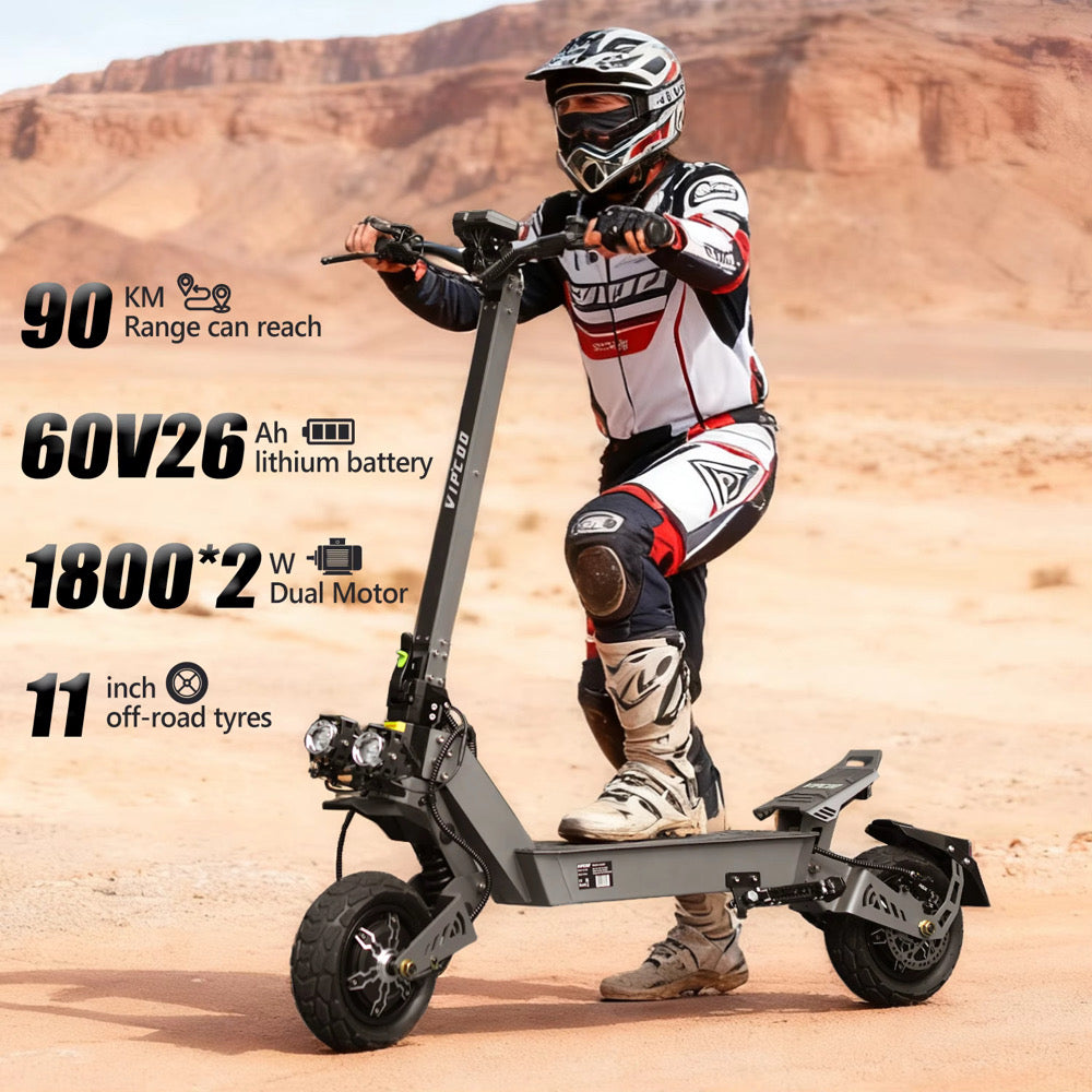 VIPCOO VS9 3600W Dual Motor Electric Scooter The Ebike Shop