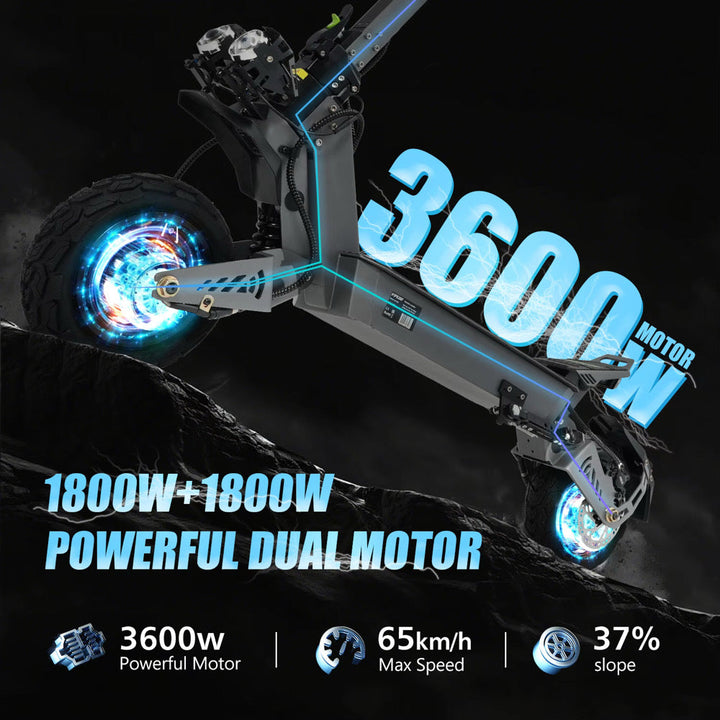 VIPCOO VS9 3600W Dual Motor Electric Scooter The Ebike Shop