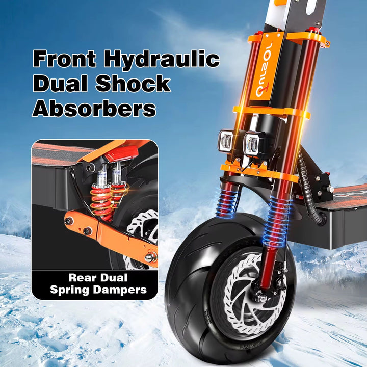 TOURSOR X8 
Urban commuting and all-terrain adult electric scooter | 60V38.8Ah 10000w dual motors for powerful power The Ebike Shop