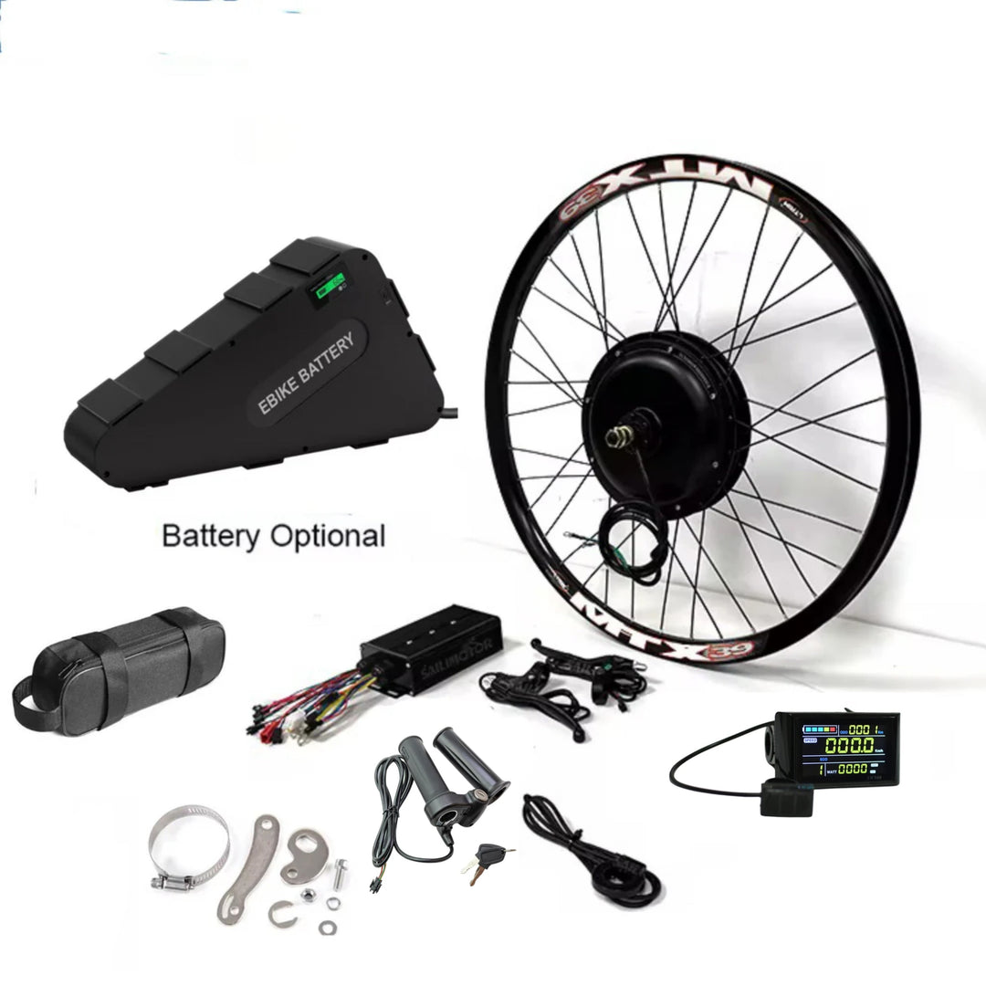52V 2000W electric ebike conversion kit battery from The Ebike Shop, designed for electric bicycle upgrades.