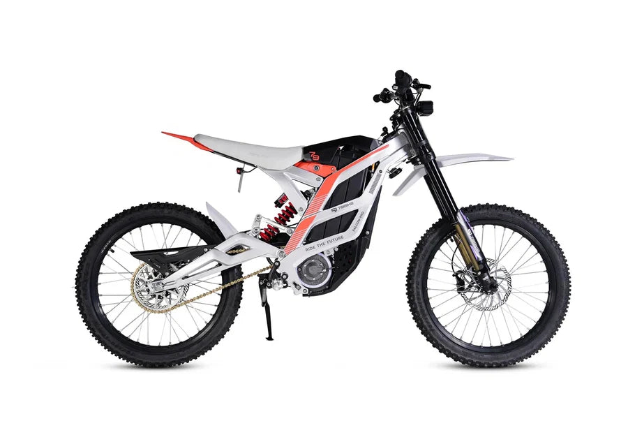 Black Falcon Pro electric bike from The Ebike Shop with sturdy frame, thick tires, and sleek design.