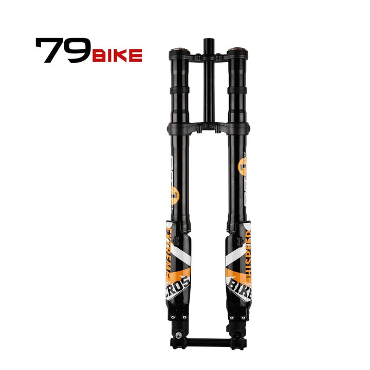 Black 79BIKE Falcon Pro e-bike with sleek frame, display screen, and rugged tires, designed for versatile urban and off-road riding.
