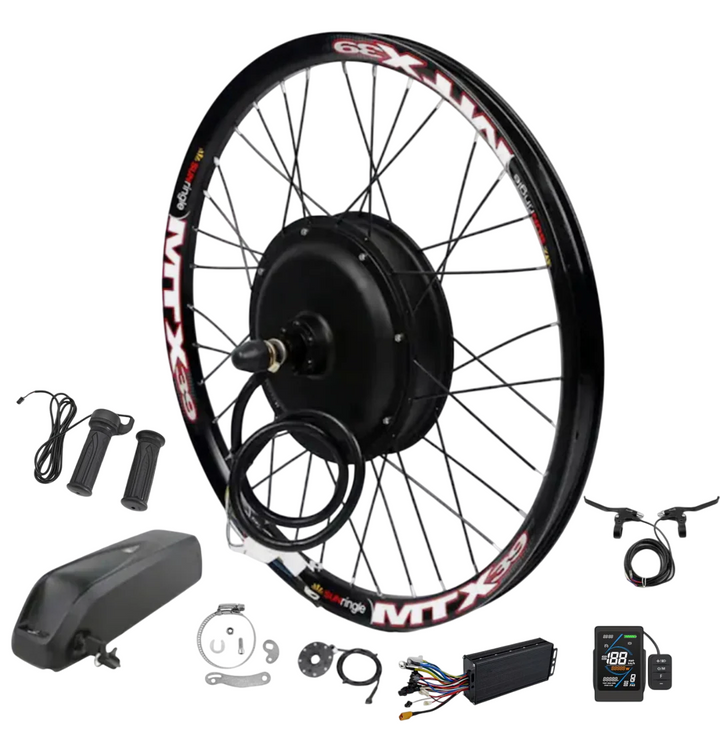 UK Stock 52v 2000w Real  Wheel Ebike kit Battery